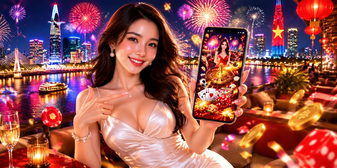 Cảnh casino tại TP. Hồ Chí Minh – minh họa trải nghiệm game trực tuyến tại Việt Nam