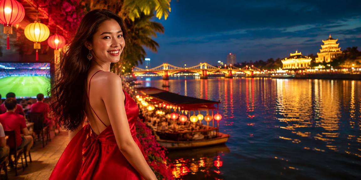 Khung cảnh Hội An về đêm – minh họa không khí giải trí ban đêm tại Việt Nam